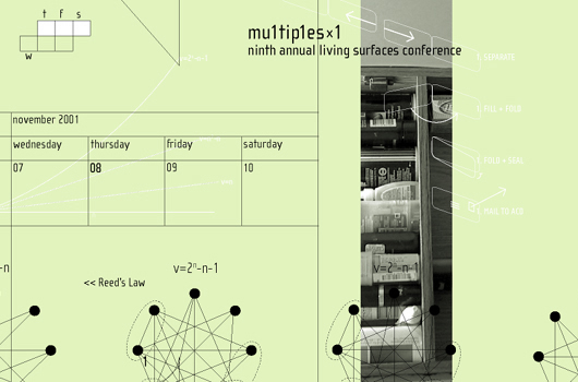 Multiples of One - 2003 Conference Print Invitations